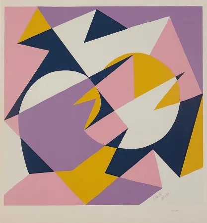 Serigrafia Balla - Velocita + Forme Rumore