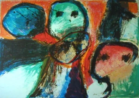 Litografia Balle - Kometagtig Rejse - Travelling like comets