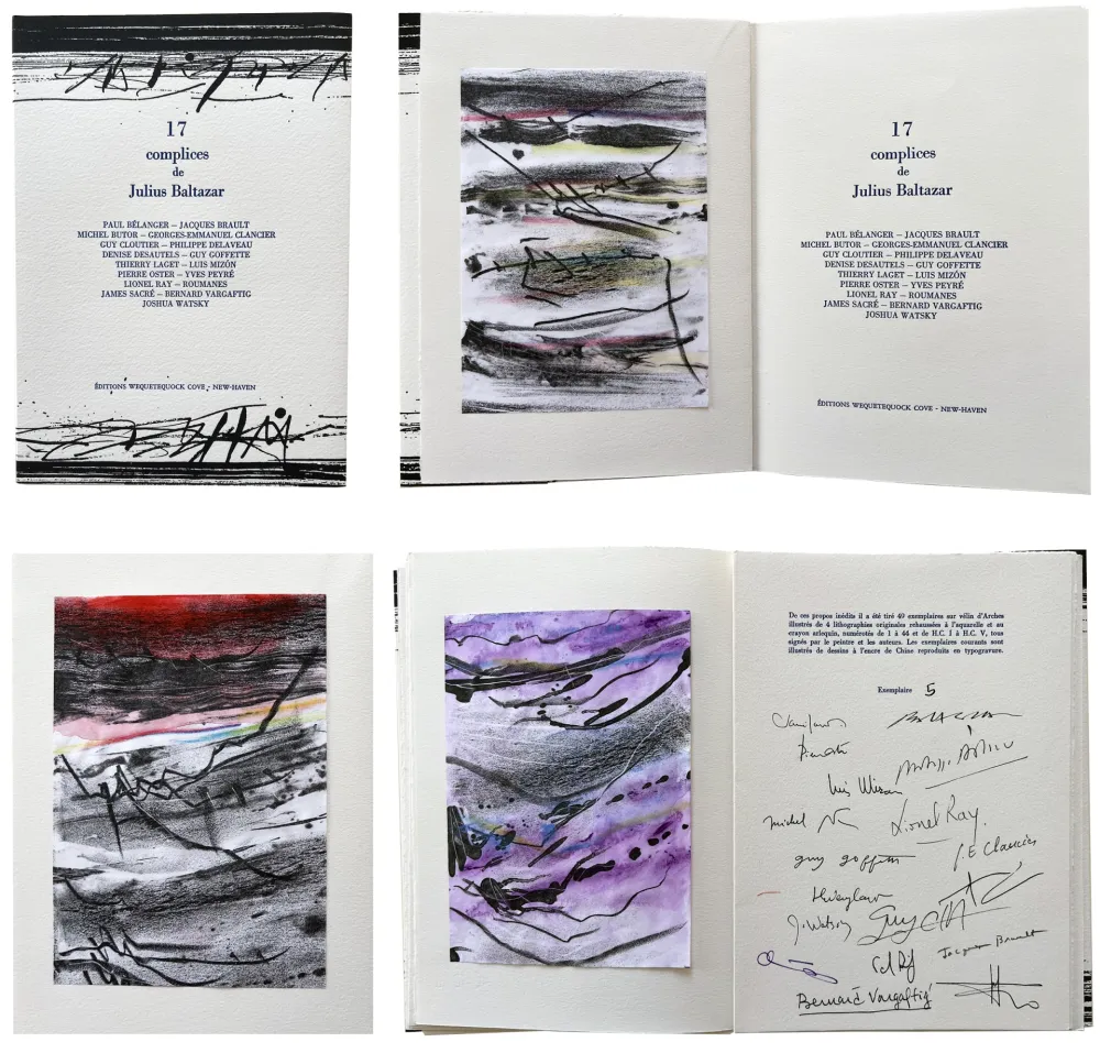 Litografia Baltazar - 17 complices de Julius Baltazar. 4 lithographies en couleur (2006)