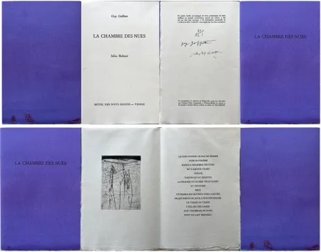 Água-Forte Baltazar - Guy Goffette: LA CHAMBRE DES NUES. Poème inédit (2007)