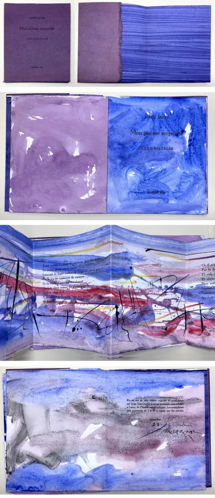 Livro Ilustrado Baltazar - James Sacré : MON POÈME EMPÊCHÉ. Avec des peintures originales (2010)