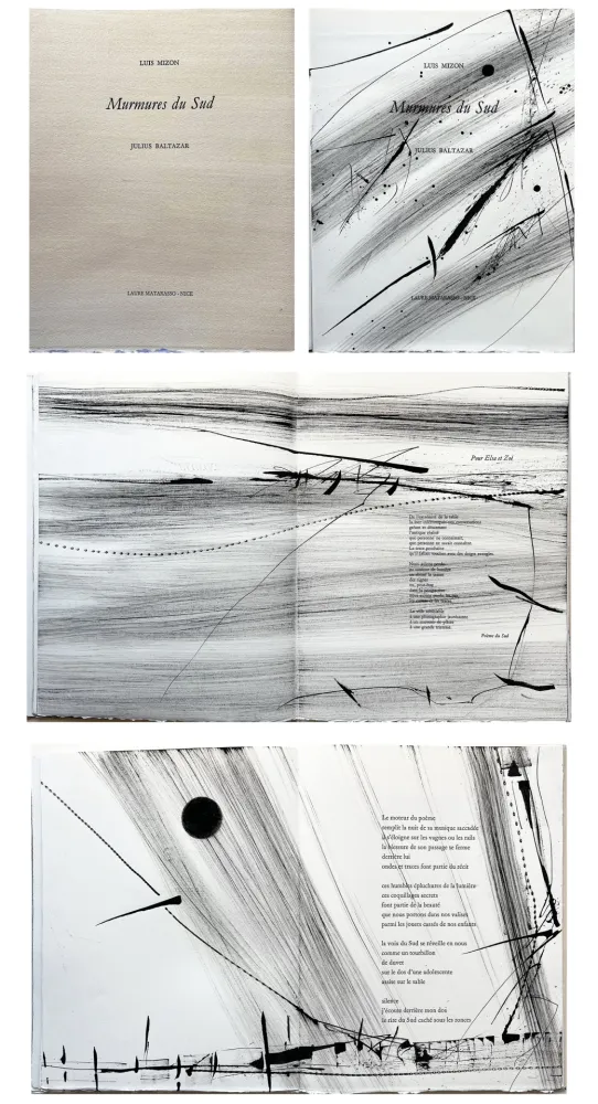 Monotipia Baltazar - Luis MIZÓN : MURMURES DU SUD. Poèmes inédits.‎ 
