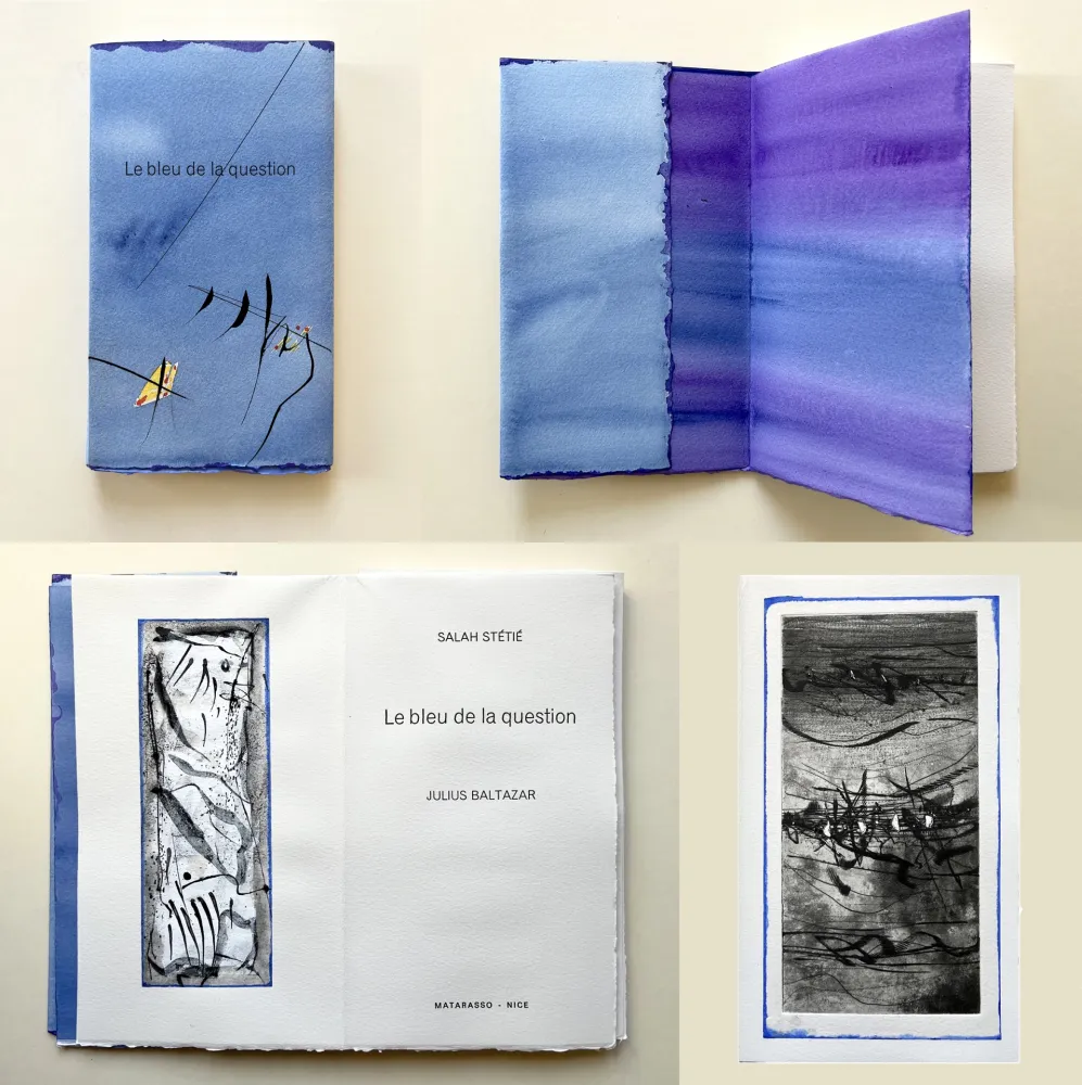 Água-Forte E Água-Tinta Baltazar - Salah Stétié : ‎LE BLEU DE LA QUESTION‎ (2009)