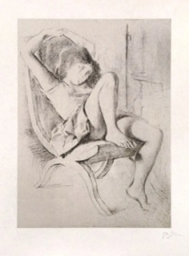 Litografia Balthus - JEUNE FILLE
