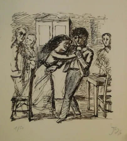 Litografia Balthus - Les hauts de hurlevent