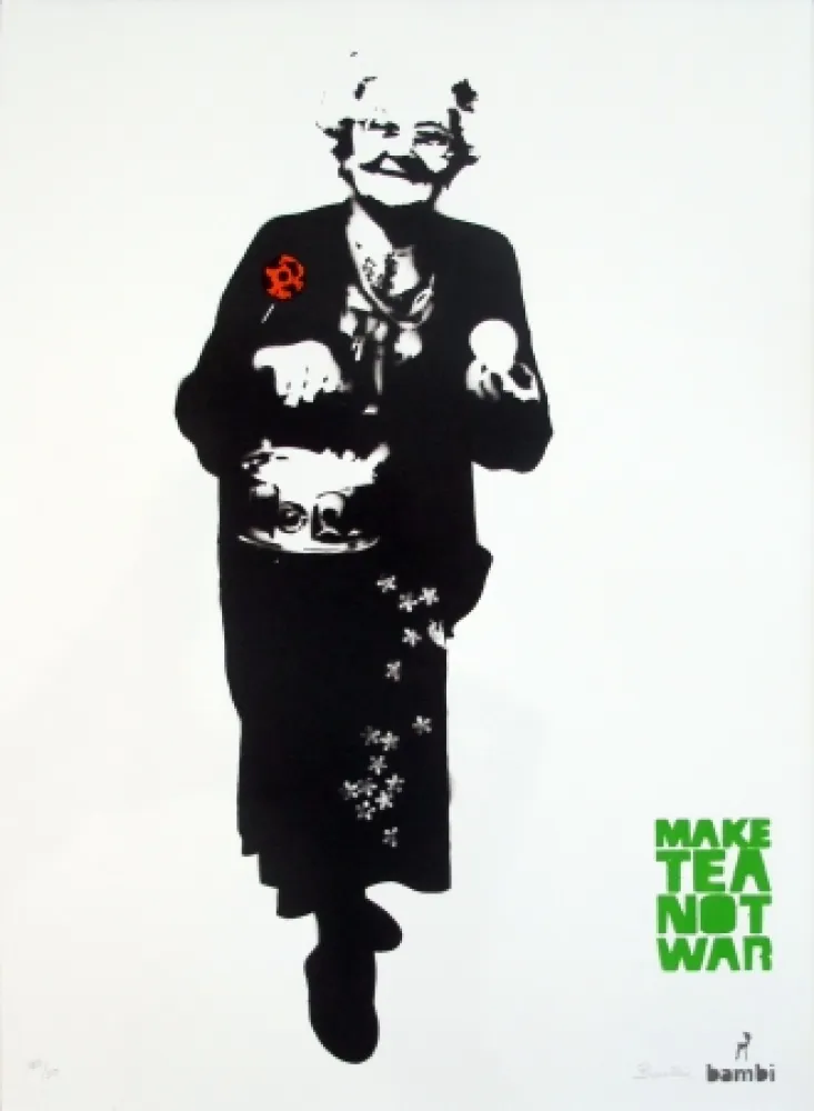 Serigrafia Bambi - Make Tea Not War