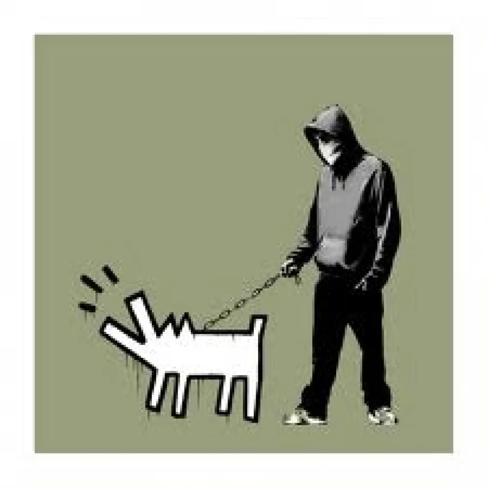 Serigrafia Banksy - Choose Your Weapon - Olive