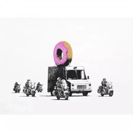 Serigrafia Banksy - Donuts - Strawberry