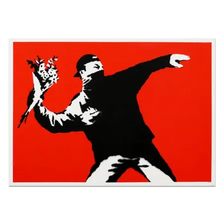 Serigrafia Banksy - Love is in the Air