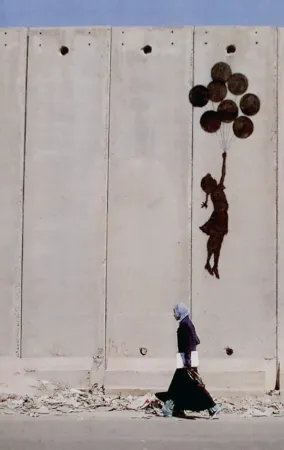 Sem Técnica Banksy - Palestinian Wall Card