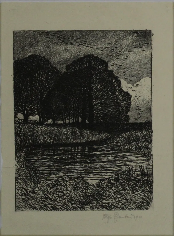 Gravura Bantau - Untitled (idyllic landscape)