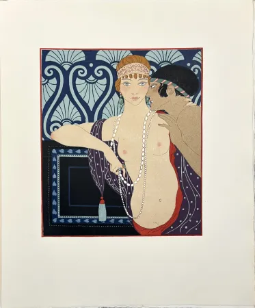 Livro Ilustrado Barbier - P. Loüys. LES CHANSONS DE BILITIS. Taduit du grec. Illustrations de G. Barbier gravées sur bois par F.L. Schmied (1922)‎ 