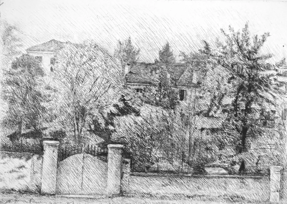 Água-Forte Barbisan - Paesaggio trevigiano