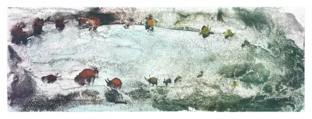 Litografia Barcelo - La Chèvre du Tibet