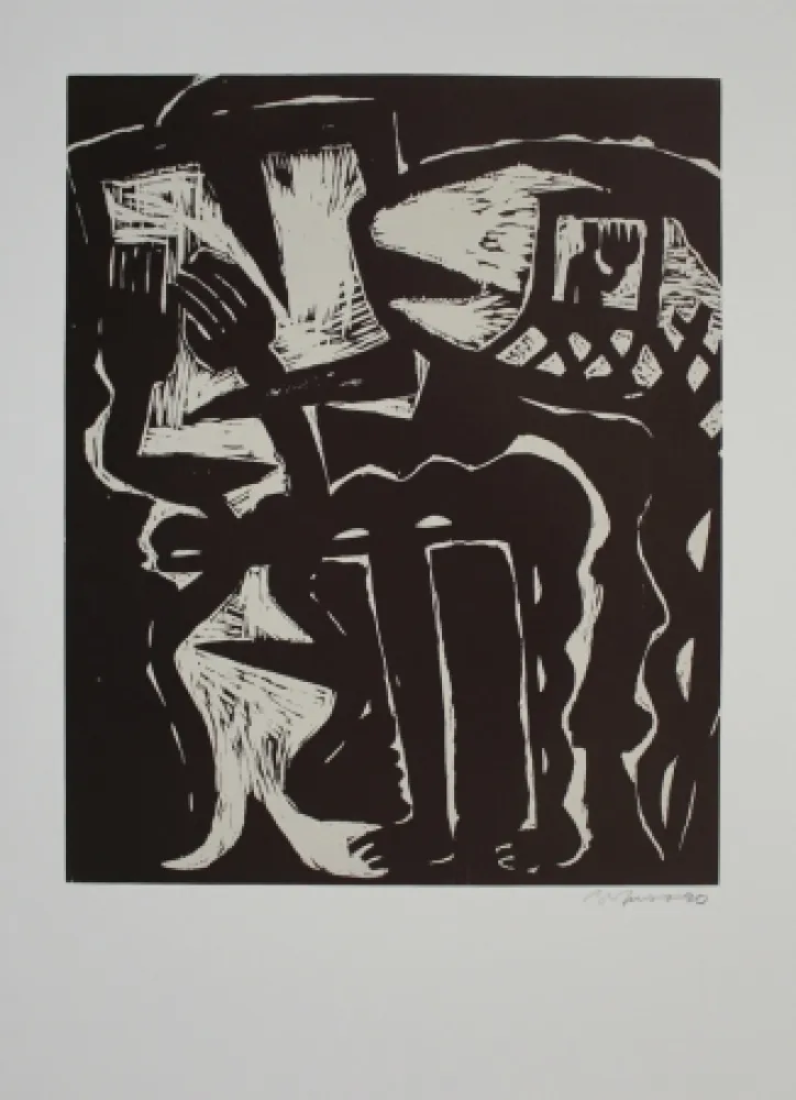 Xilogravura Barfuss - Atelierbesuch / Studio Visit