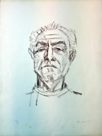 Litografia Bargheer - Selbstbildnis