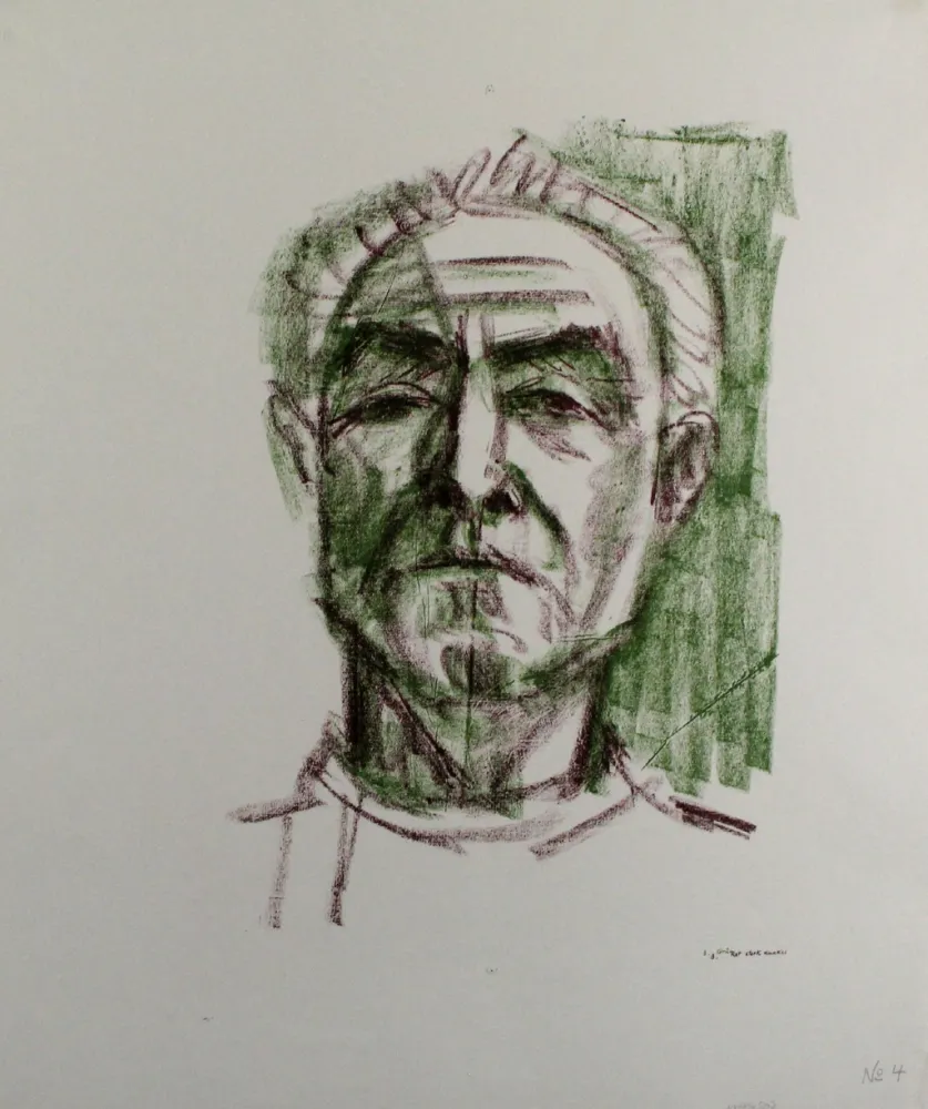 Litografia Bargheer - Selbstbildnis