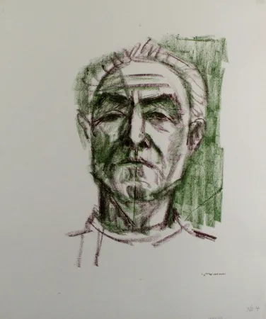 Litografia Bargheer - Selbstbildnis