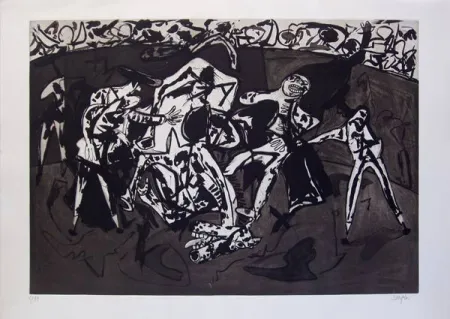 Água-Forte E Água-Tinta Barjola  - Caída y cogida