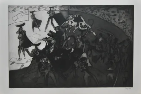 Água-Forte E Água-Tinta Barjola - Tauromaquia - Sol y sombra