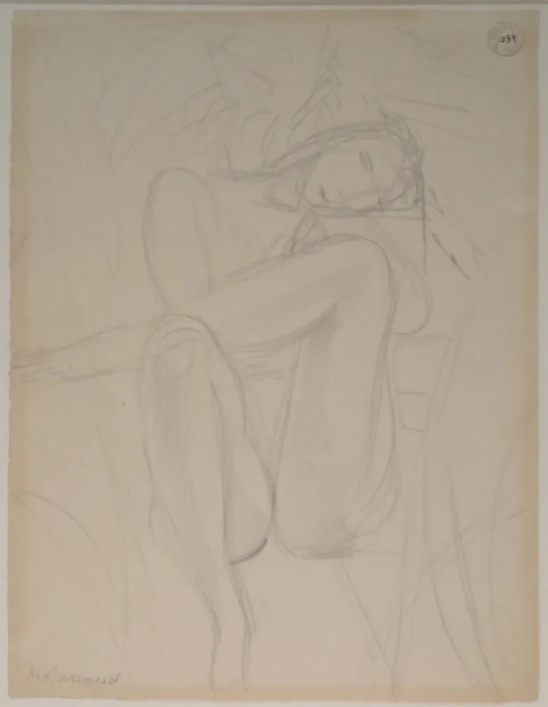 Sem Técnica Barraud - Sitzender weiblicher Akt