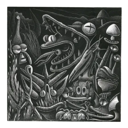 Gravura Barrome Forgues - LE SERPENT DES SABLES S'EST TROMPE DE FILM 