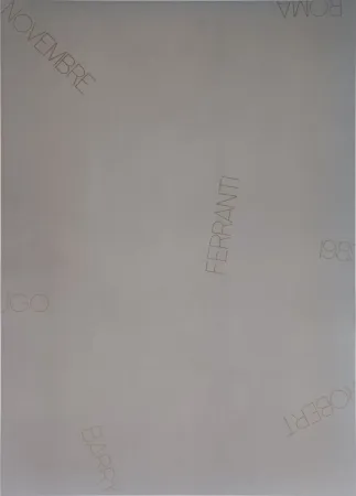 Serigrafia Barry - Ugo Ferranti Roma 1989