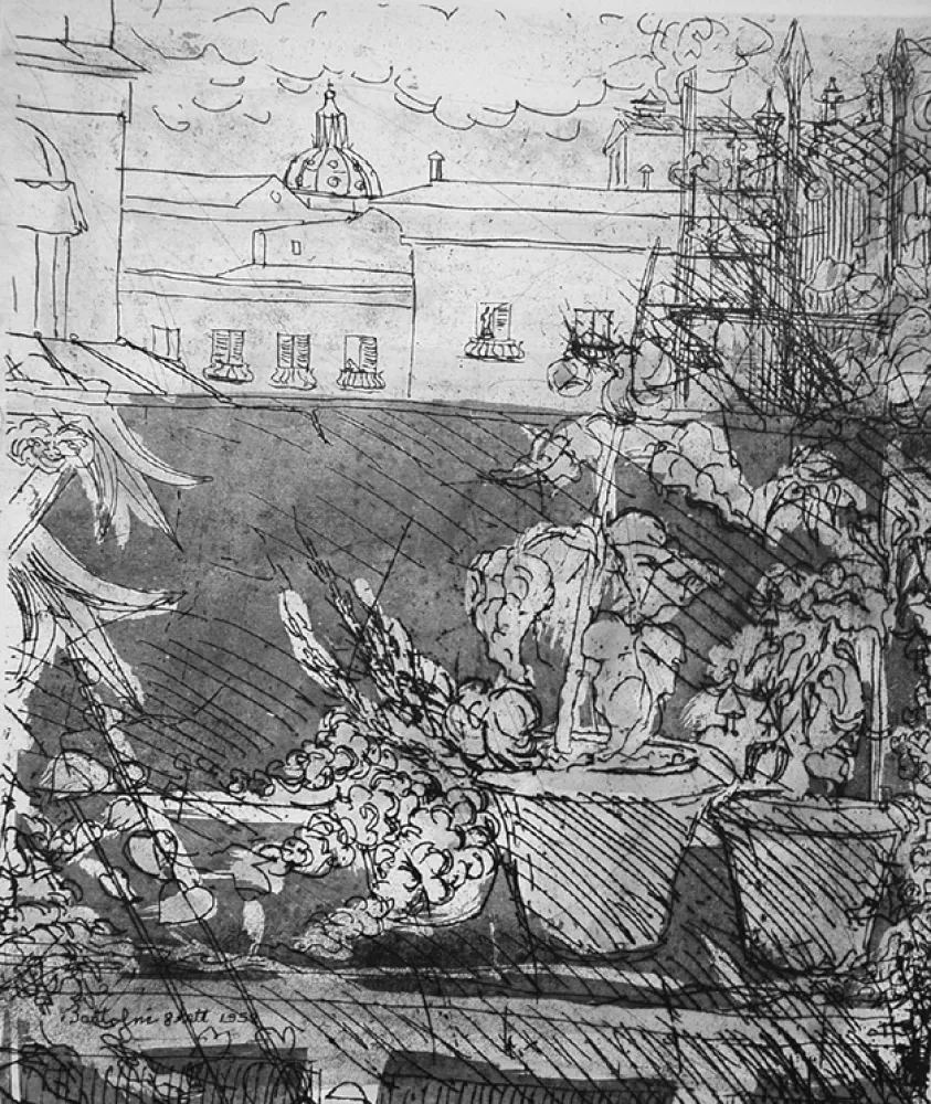 Água-Forte Bartolini - Altana romana