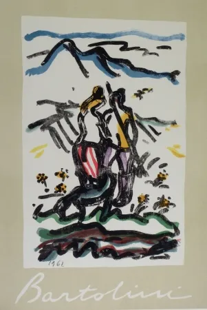 Litografia Bartolini - Cacciatore felice