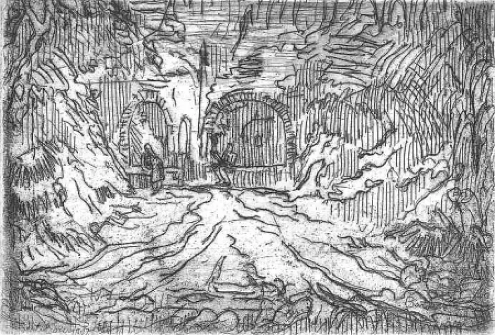 Gravura Bartolini - Fonte Canapina