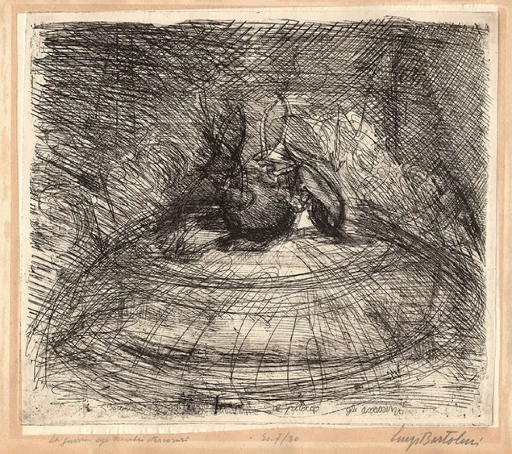 Água-Forte Bartolini - LA GUERRA (SCARABEI STERCORARI)