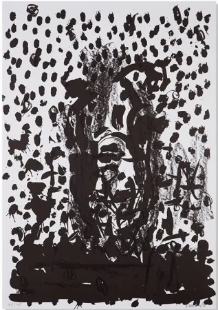 Litografia Baselitz - Kopf / Head - no. 8 (from Suite 45)