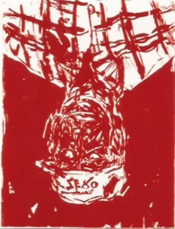 Xilogravura Baselitz - Zero for the painter
