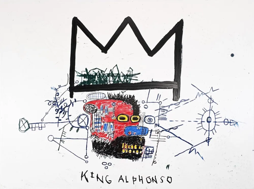 Serigrafia Basquiat - King Alphonso