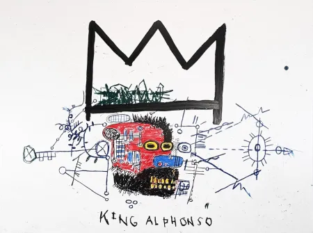 Serigrafia Basquiat - King Alphonso