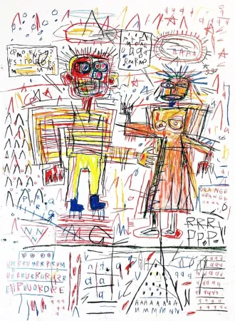 Serigrafia Basquiat - Untitled III from The Figures Portfolio