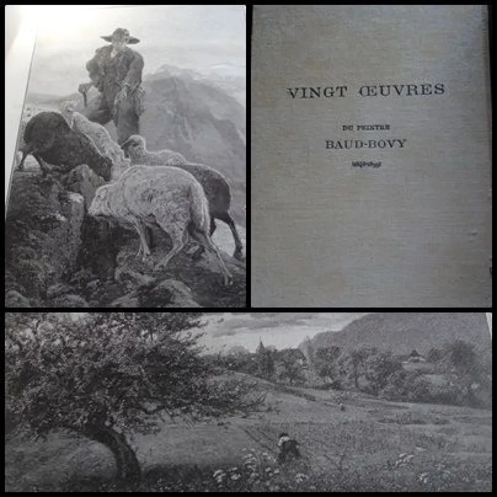 Xilogravura Baud-Bovy - Vingt oeuvres du peintre Baud-Bovy (1848-1899)
