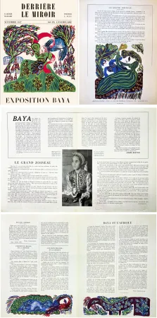 Livro Ilustrado Baya - Derrière le Miroir n° 6. BAYA. 6 lithographies en couleurs (( pour l'exposition de 1947 à la Galerie Maeght)