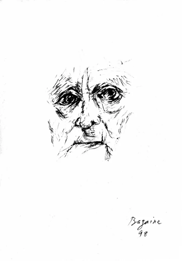 Litografia Bazaine - Autoportrait 