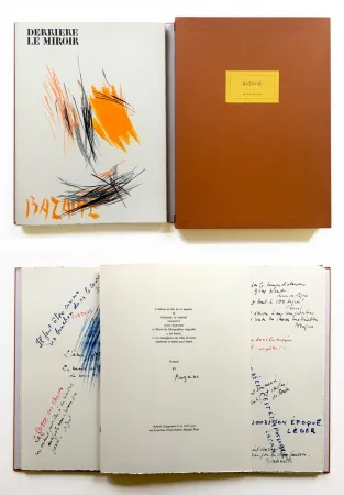 Livro Ilustrado Bazaine - BAZAINE. Derrière le miroir, n° 197.‎ 1972. TIRAGE DE LUXE SIGNÉ.