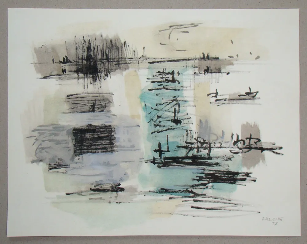 Estêncil Bazaine - Composition, 1957