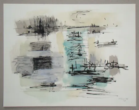 Estêncil Bazaine - Composition, 1957