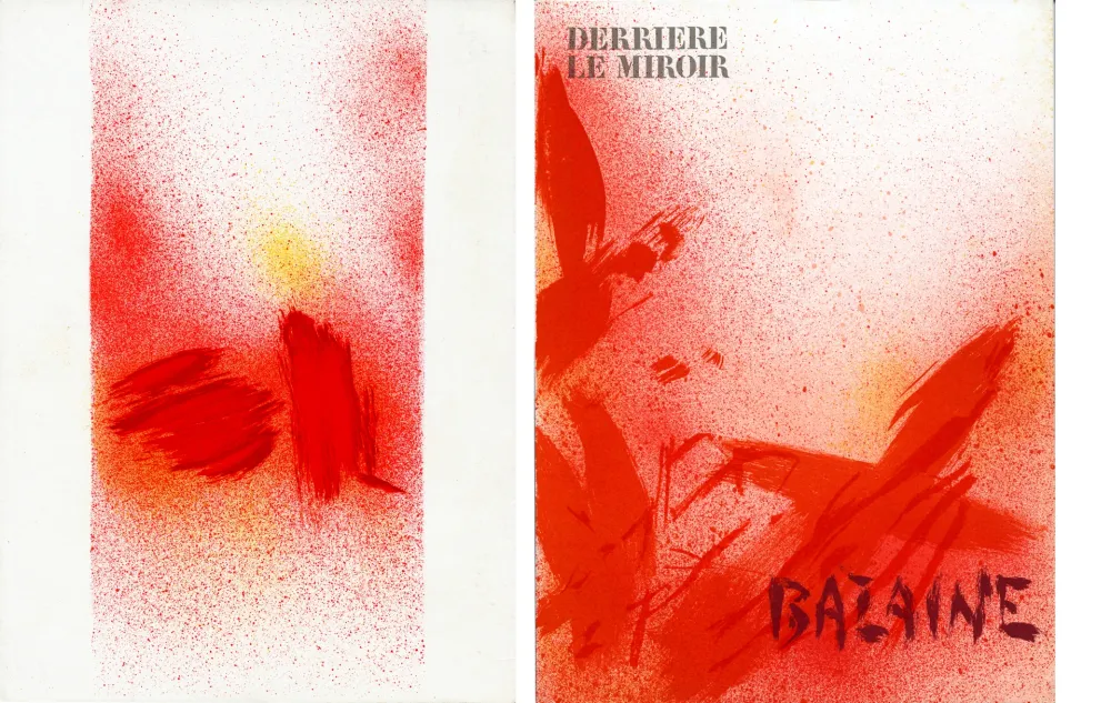 Livro Ilustrado Bazaine - DERRIÈRE LE MIROIR N° 215. BAZAINE. Octobre 1975 (7 lithographies originales).