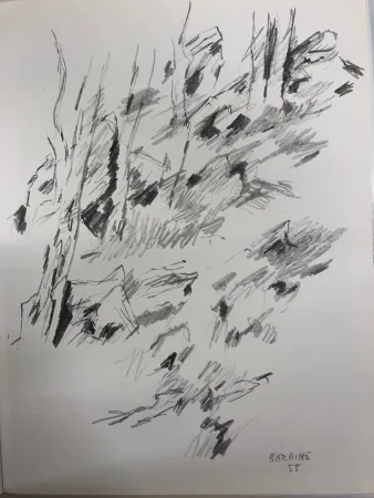 Litografia Bazaine - Dessin 1955