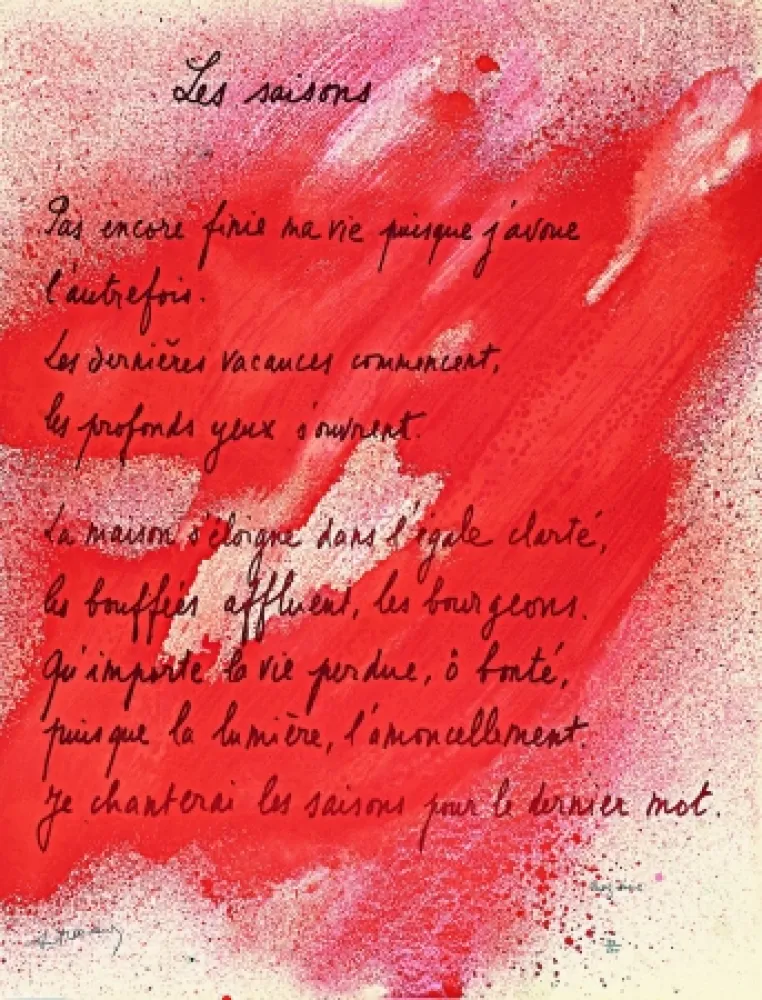 Litografia Bazaine - Placard Frenaud