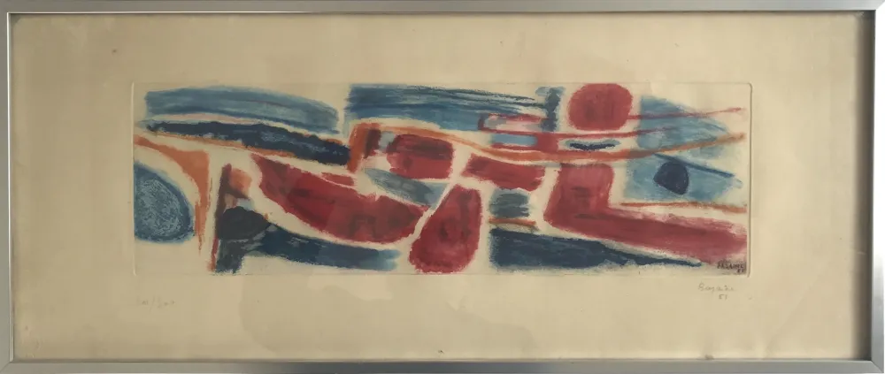 Água-Tinta Bazaine - Sans titre (Le nageur)