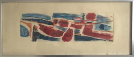 Água-Tinta Bazaine - Sans titre (Le nageur)