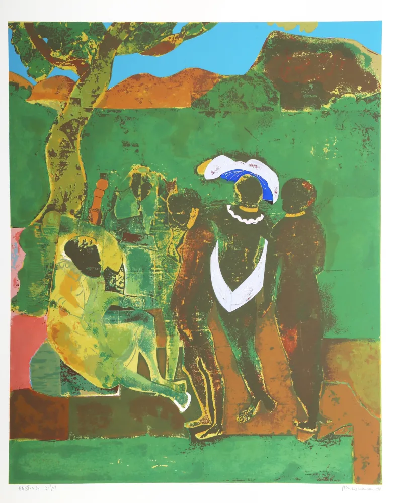 Serigrafia Bearden - Prologue to Troy