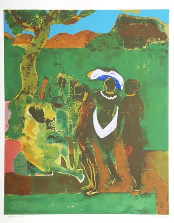 Serigrafia Bearden - Prologue to Troy