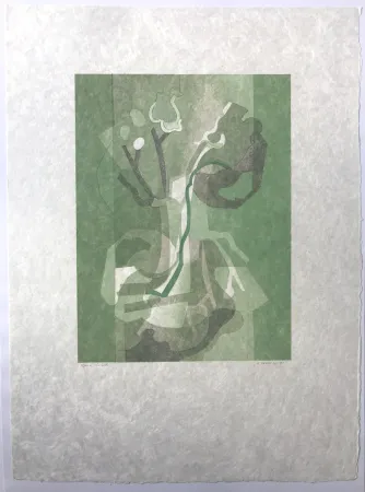 Litografia Beaudin - Fleurs I